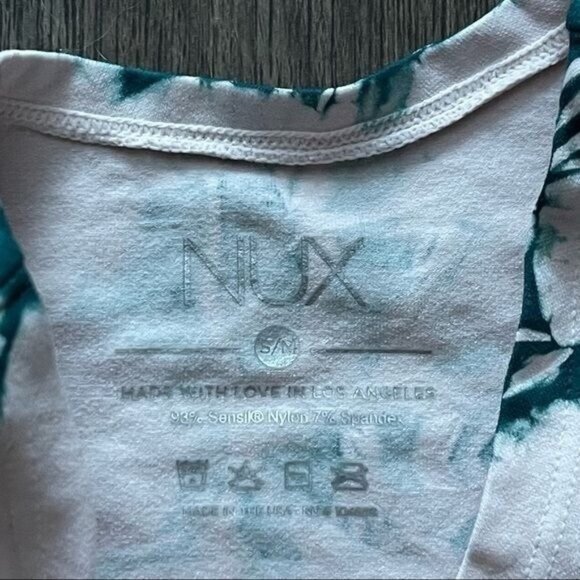 NUX Active Groove Seamless Tank Top Tie Dye Style Color Sugar Plum/ Sea Size S/M - Picture 5 of 12